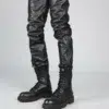 mens real leather pants - Image 3