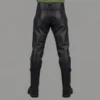 black leather pants for men - Image 2