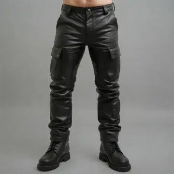 leather men pants