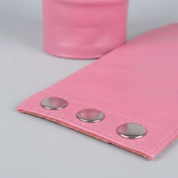 Alternative view of Pink Leather Wrist Band
