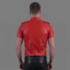 Red Leahter Shirt - Image 2
