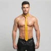 Yellow Leather Ties