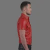 Red Leahter Shirt - Image 3