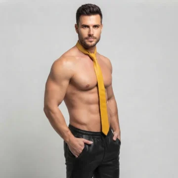 Alternative view of Yellow Leather Ties