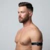 White Pipping Leather Arm Bands - Image 2