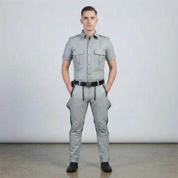 Grey Leather Uniform