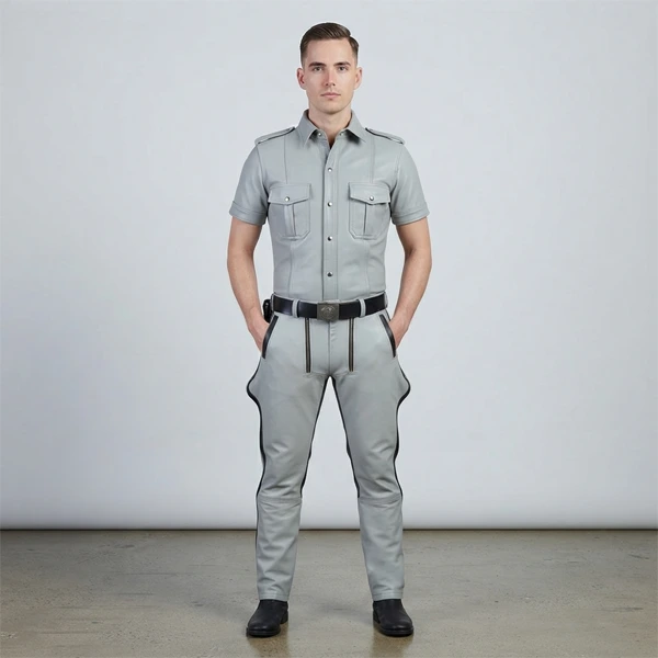 Grey Leather Uniform