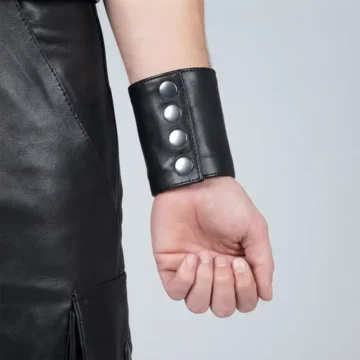 Alternative view of Mens Leather Wrist Band
