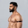 Red Pipping Leather Arm Band - Image 2
