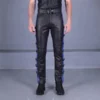 Black Leather gay pants