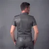 Gray Leather Shirt - Image 2