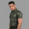 Green Leather Shirts - Image 3