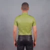 Lime Green Leather shirt - Image 2