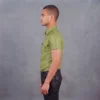Lime Green Leather shirt - Image 3