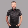 Black Leather Shirt