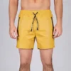 Yellow Leather Shorts