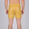 Yellow Leather Shorts - Image 2