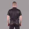 Yelow Piping Leather Shirt - Image 2
