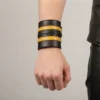 Yellow Leather Wrist Band - Image 3