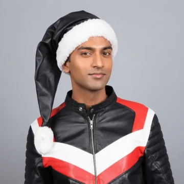 Black Santa Hat
