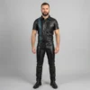 Blue Stripe Leather Uniform