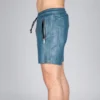 Skay Blue Leather Short - Image 3