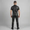 Blue Stripe Leather Uniform - Image 2