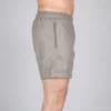 Grey Leather Shorts - Image 3