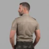 Gray Leather Shirt - Image 2
