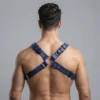 Blue Mens Leather Harness - Image 2