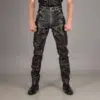genuine leather pants mens​