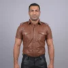 Brown Leather Shirts