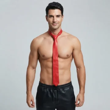 Red Leather Ties