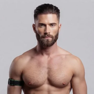 Green Arm Leather Bands