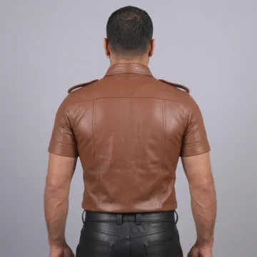 Alternative view of Brown Leather Shirts