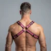 Red Leather Harness For Men - Image 2