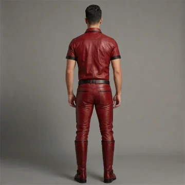 Alternative view of Red Leather Uniform