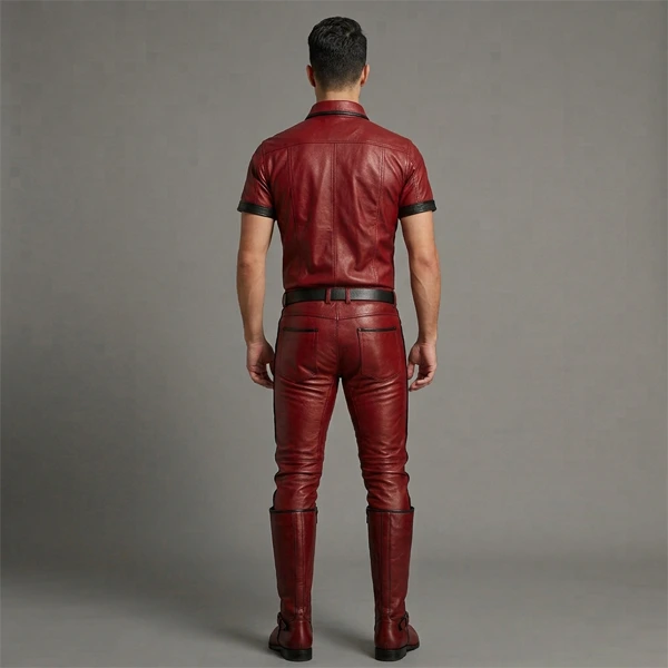 Red Leather Uniform - Image 2