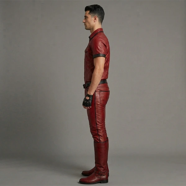 Red Leather Uniform - Image 3