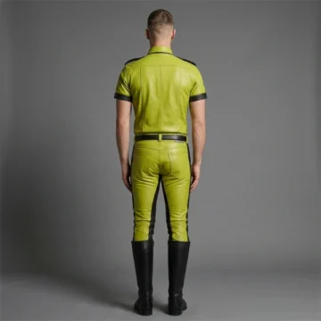 Alternative view of Lime Green Leather Uniforms