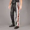 mens slim leather pants