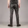 mens slim leather pants - Image 2