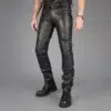 black leather pants mens